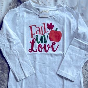 Toddler Girl "Fall in Love" Shirt